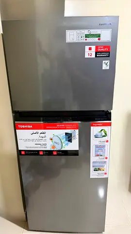 Toshiba 411L Double Door Refrigerator – Rikyu Grey