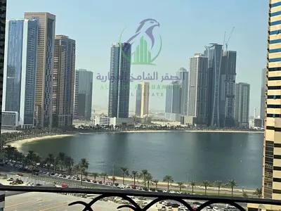 Spacious 3-bedroom apartment in Al Taawun, Sharjah, with maid’s room, laundry room, 2 balconies, sea view, free parking, gym and pool. 4 or 6 payments
