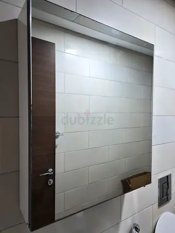 Large Wall Mirror with Shelf - Good Condition