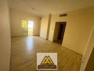 2-bedroom apartment for annual rent in Al Hamidiya 1, Ajman. 2 bathrooms, balcony, central AC. AED