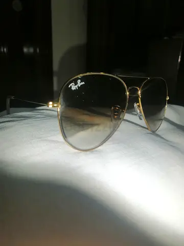 Ray-Ban Aviator Sunglasses - Gold Frame, Gradient Lenses