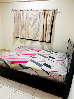 Family room with furniture and attached washroom near to Madina Mall, Nearest metro-Etisalat