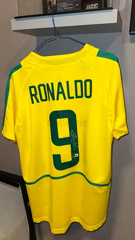 Signed Cristiano Ronaldo Brazil No.9 Match Jersey (Authentic Replica)