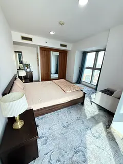 Luxury Master Bedroom with Marina View | DEWA & WiFi Included | Princess Tower | Near Metro