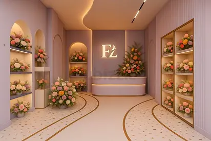Luxury Flower Shop Decor and Fitout | Complete Renovation and Fitout Service