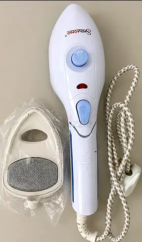 Handheld Garment Iron Steamer / Travel Steam Iron with Brush Attachment - New in original packaging