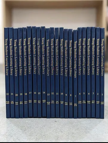 1991 SET Young Students Learning Library Vol 1-22 Dictionary Atlas Yearbooks Sci Hardback