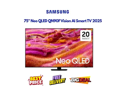 Samsung 75 Inch Smart TV - Neo QLED QN90F 2025 - Excellent Condition, Original Box, FREE DELIVERY