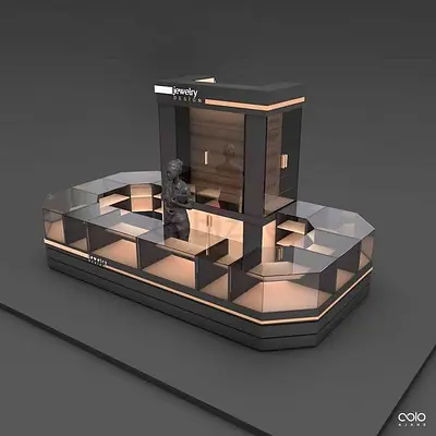 Modern Perfume Kiosk For Mall | Custom Perfume Kiosk Dubai