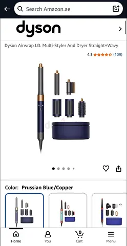 Dyson Airwrap Multi-Styler (Prussian Blue/Copper) - Complete Set