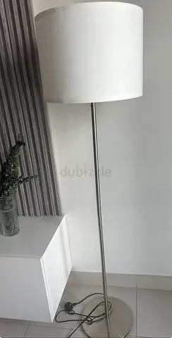 Tall floor lamp with 2 white shades - ikea