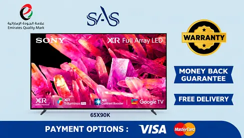 Sony | 65 Inch | BRAVIA XR Full Array LED 4K Smart TV | 65X90K