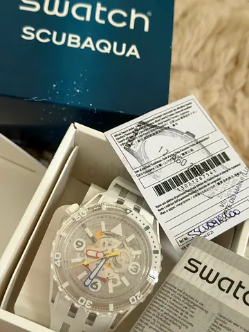 Swatch Scubaqua Aurelia Aurita Skeleton New