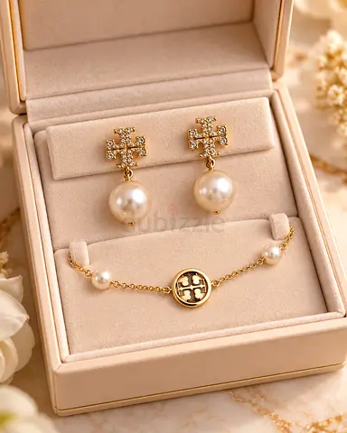 Tory burch brand Earrings and Bracelet