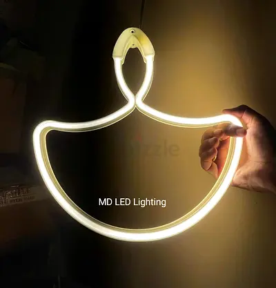 Flexible LED Neon Light Strip - Decorative Shape Lamp (Working) size 30cm rgb and WROM Have