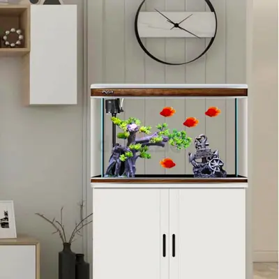 Aquarium With Cabinet LED Light and Filter