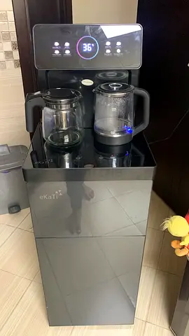 eKati Water Dispenser with Electric Kettle and Glass Teapot - Good Condition