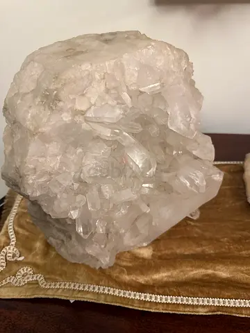Large Clear Quartz Crystal Cluster - Natural Mineral Specimen
