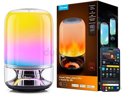 Govee Table Lamp 2 Pro x Sound by JBL – Smart RGBIC Lamp & Speaker Box Packed
