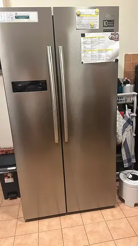 Midea Side-by-Side Refrigerator 2-Door Stainless Steel (Good Condition)