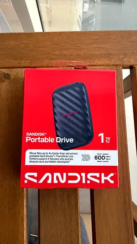 SanDisk 1TB Portable SSD – USB-C – Up to 600MB/s