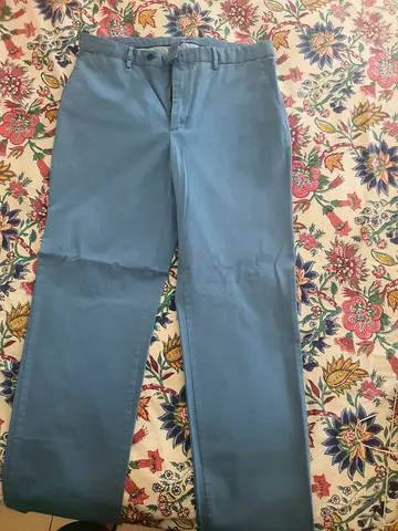 HACKETT LONDON MEN's TROUSER NEW 32 W - STEEL BLUE COLOR