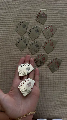 Set of Small Metal Playing Card