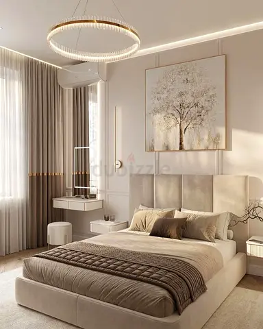 Decent stylish 160*200 queen size bed with tufted headboard