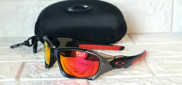 Oakley PitBoss II (DUCATI) Matte Black-Red w/ Ruby Iridium Polarized Lens