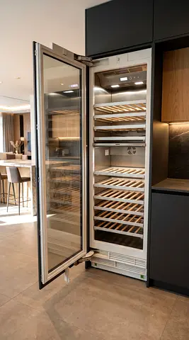 Gaggenau latest model series 400 wine fridge dual-temperature fully-integrated modern