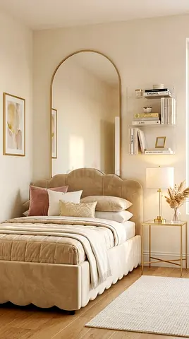 New luxury covered 180*200 king size bed with new design