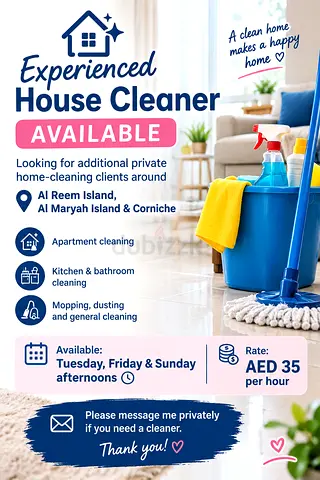 Part time cleaner