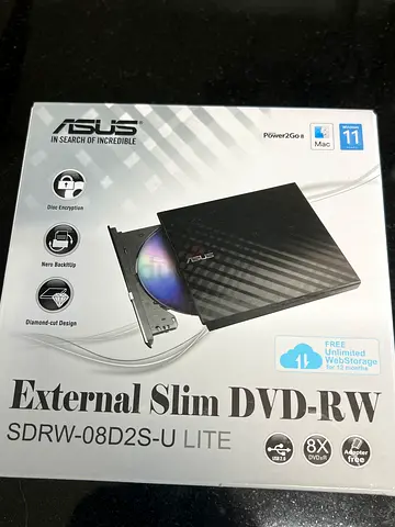ASUS external DVD writer