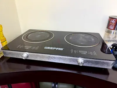 Geepas Double Hot Plate Electric Cooker - Used, Working