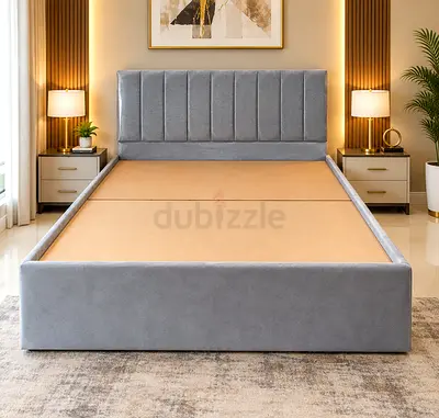 Grey Queen Size Bed Frame Available Size 150*190Cm