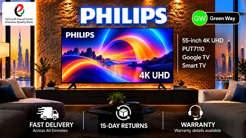 Philips 55-inch 4K UHD Smart TV (PUT7110) - Google TV