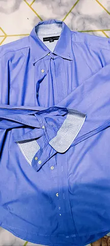 Tommy Hilfiger shirt light blue long sleeve size XL
