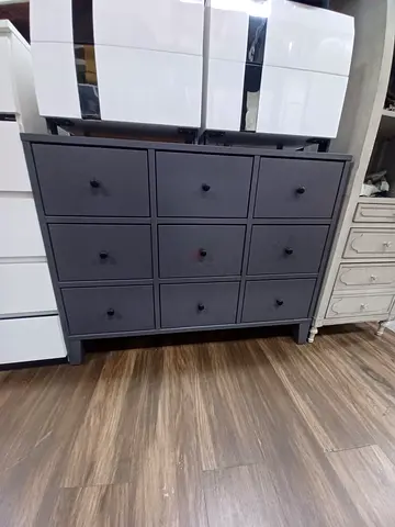 Dark Grey 12-Drawer Dresser / Storage Cabinet