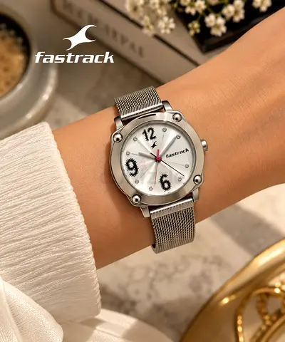 Fastrack Silver Mesh Strap Women’s Watch - Excellent Condition