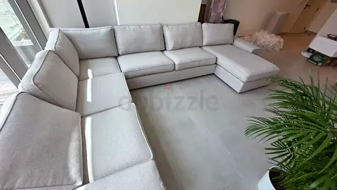 Perfect Like new Condition Ikea Kivik U_ Shape Sofa Beige
