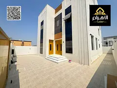 Modern villa (registration and ownership transfer fees included) featuring two floors and a rooftop,