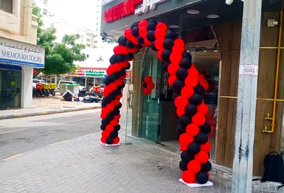 Balloon decoration for shop opening
