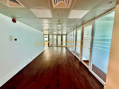 Partition-Fitted Office for Rent || Sheikh Zayed Road View ||