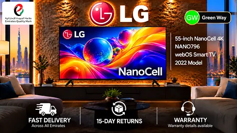 LG 55-inch NanoCell 4K Smart TV - Model NANO796