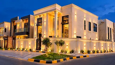 فيلا كورنر فاخرة بتشطيب VIP في العالية – عجمان | 5 غرف ماستر | مسبح خاص | مساحة 3,500 قدم² | شامل رسوم التسجيل والتمليك |