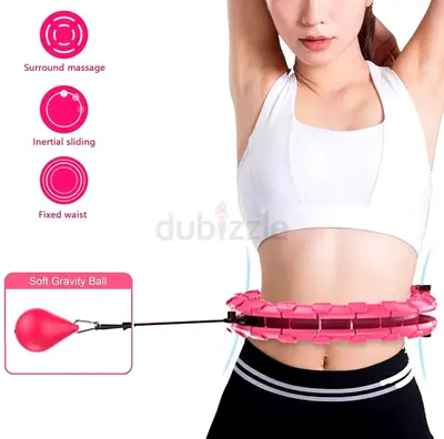 Pink Adjustable Weighted Hula Hoop - Good Condition