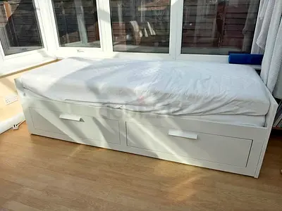 IKEA BRIMNES convertible bed with 2 drawers