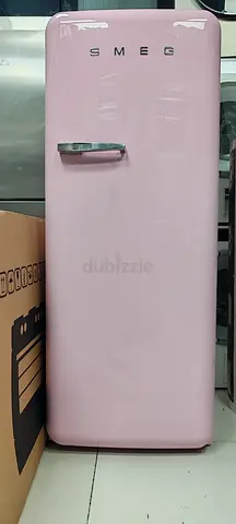 Pink SMEG Retro Single-Door Refrigerator - Good Condition