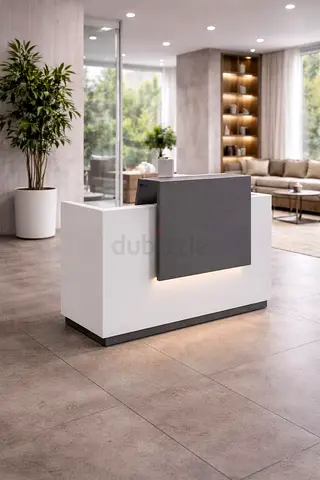 Sync Small Reception Desk For Office Lobby | Reception Counter