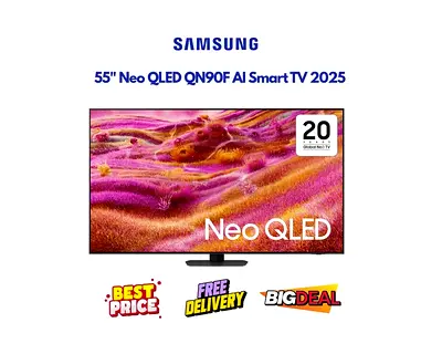 Samsung 55 Inch 4K Smart TV - QN90F 2025 - Original Box, FREE DELIVERY